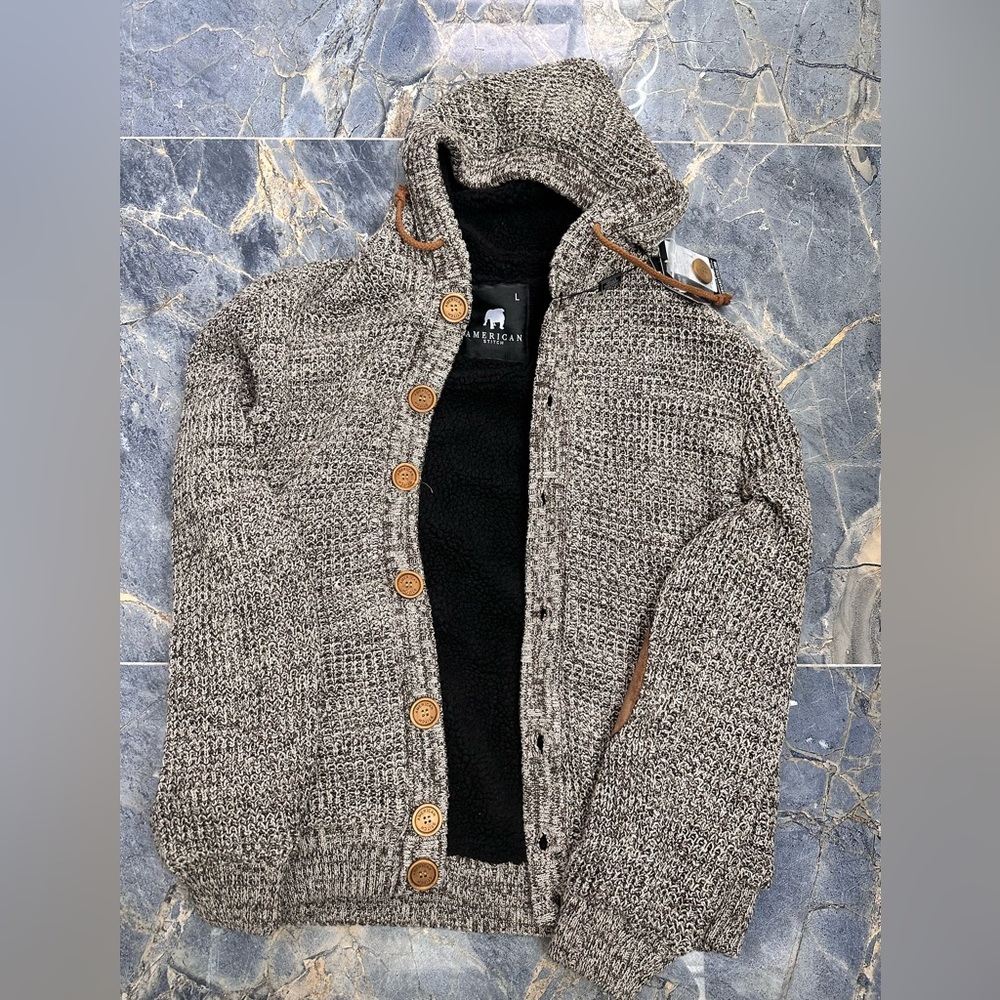 American stitch knitted sweater